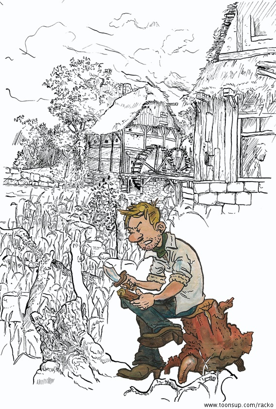 Illustration: Unten am Fluss 1