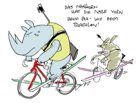 Cartoon: Triathlorn 1