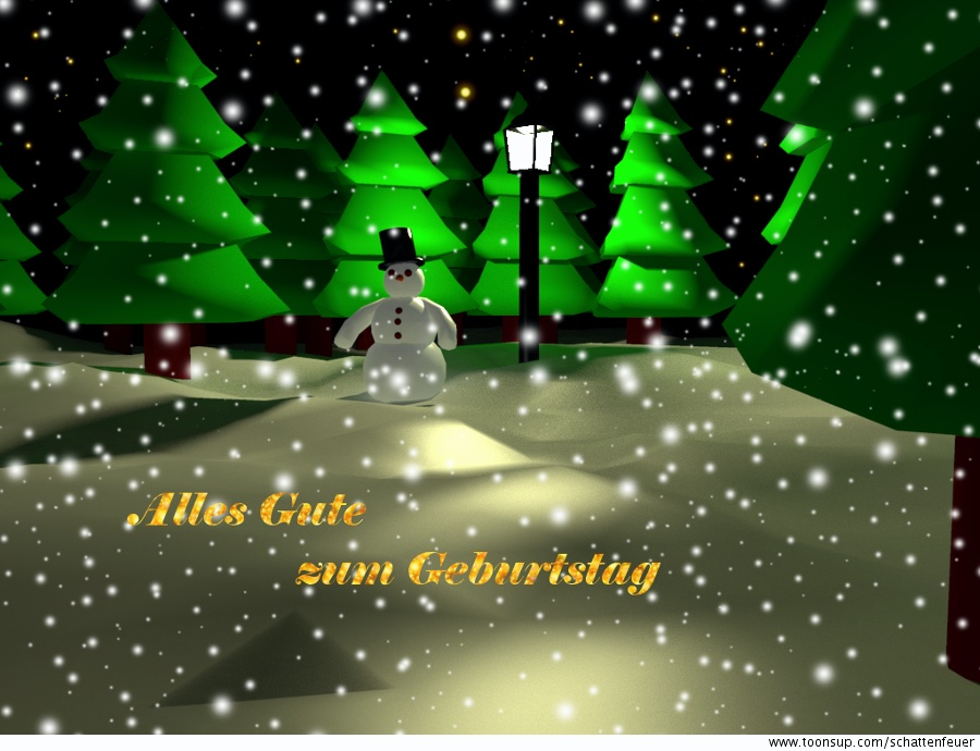Illustration: Laterne im Schnee 1