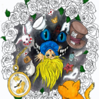 Male die Rosen Rot