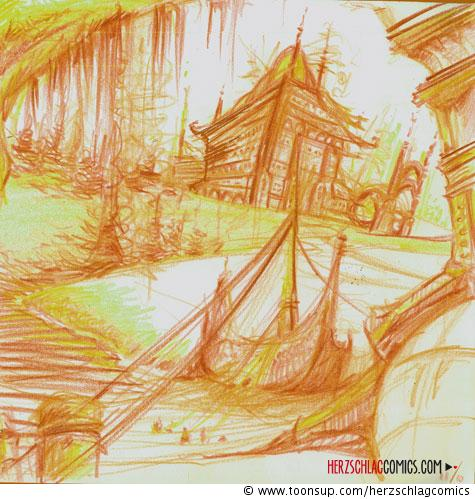 Concept Art / Character Design: Fantasy Landscape 1