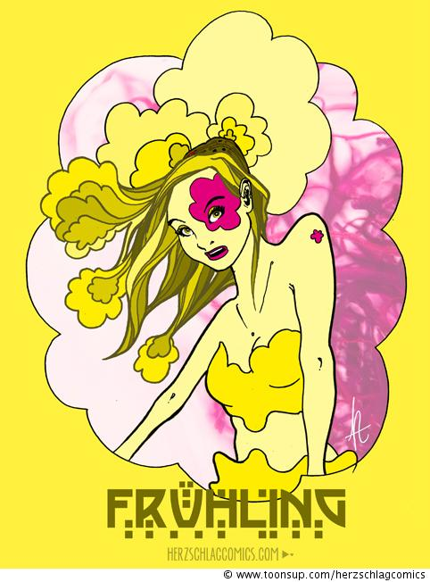 Illustration: Die 4 Jahreszeiten: Der Frühling 1