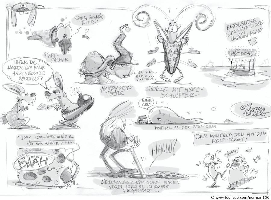 Concept Art / Character Design: Einfache Skizzen 1