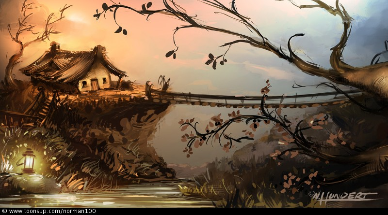 Concept Art / Character Design: Onkelstomshütte 1