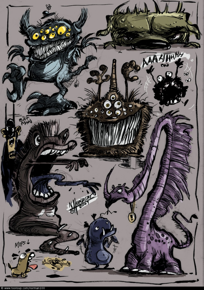 Concept Art / Character Design: Monster Artbook 1