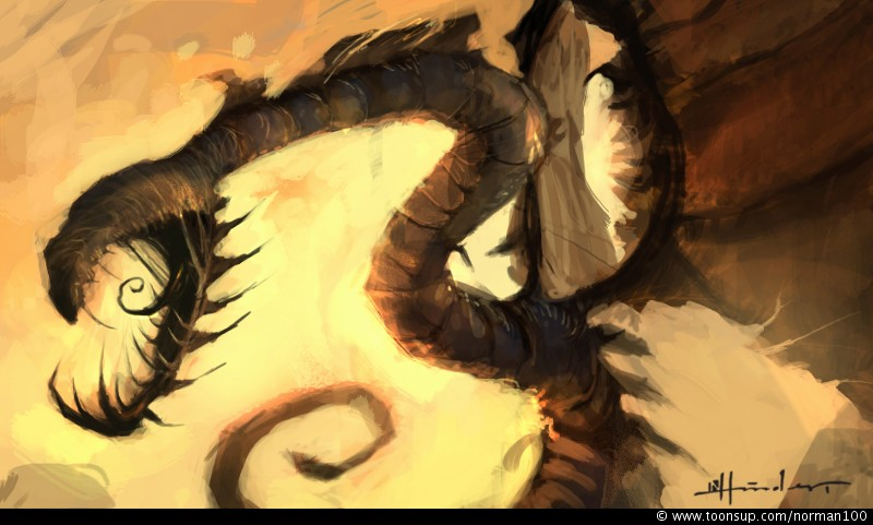 Concept Art / Character Design: Lindwurm Concept 1
