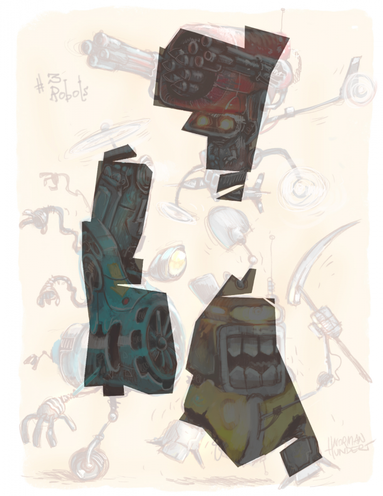 Concept Art / Character Design: 3 Robotnix 2