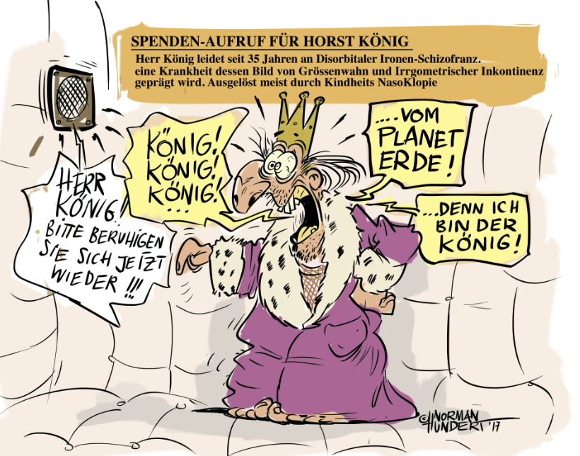 Cartoon: Ein König bleibt ein König!!! 1