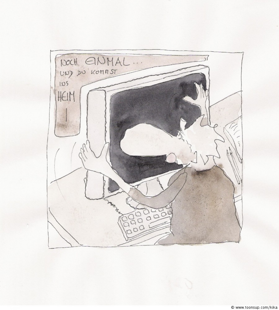 Cartoon: scheiss microsoft 1