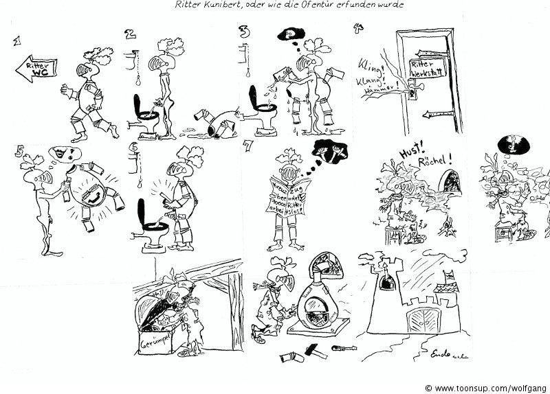 Comic: Die Erfindung der Ofentür 1