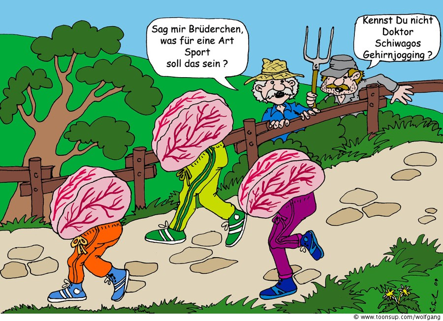 Cartoon: mir GING da was durch den KOPF 1
