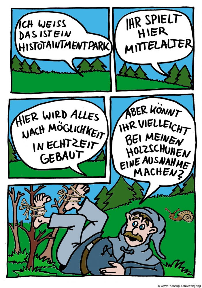 Comic: Holzschuhe in Echtzeit 1