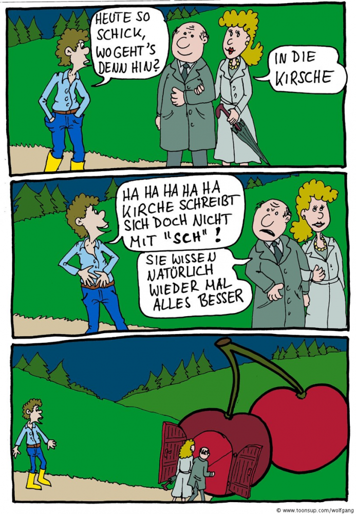 Comic: in der Kirsche 1