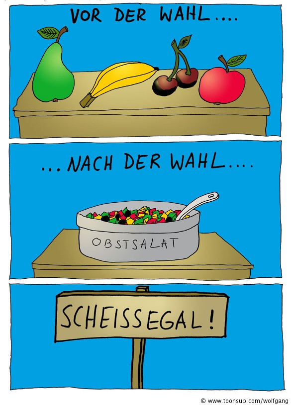 Cartoon: Politischer Reim ? 1