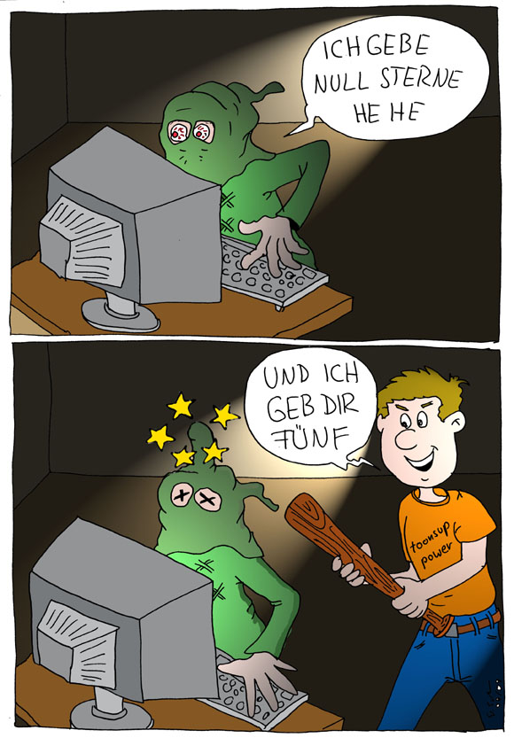 Cartoon: fünf Sterne 1