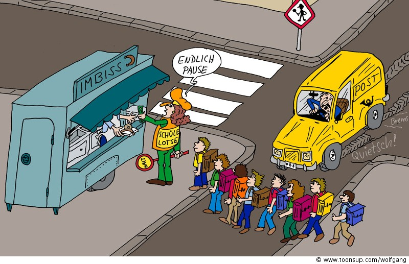 Cartoon: Endlich Pause 1
