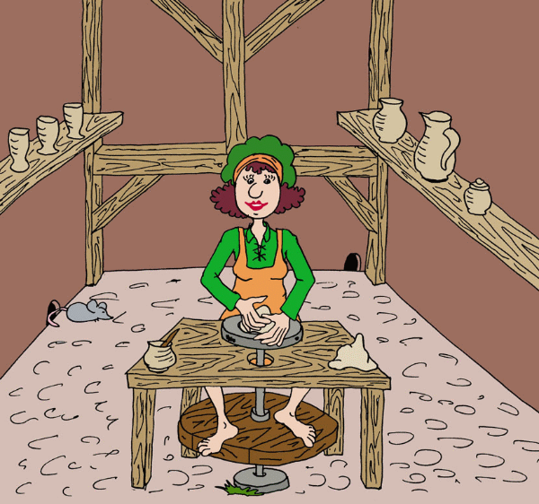 Concept Art / Character Design: Mo die Töpferin 1