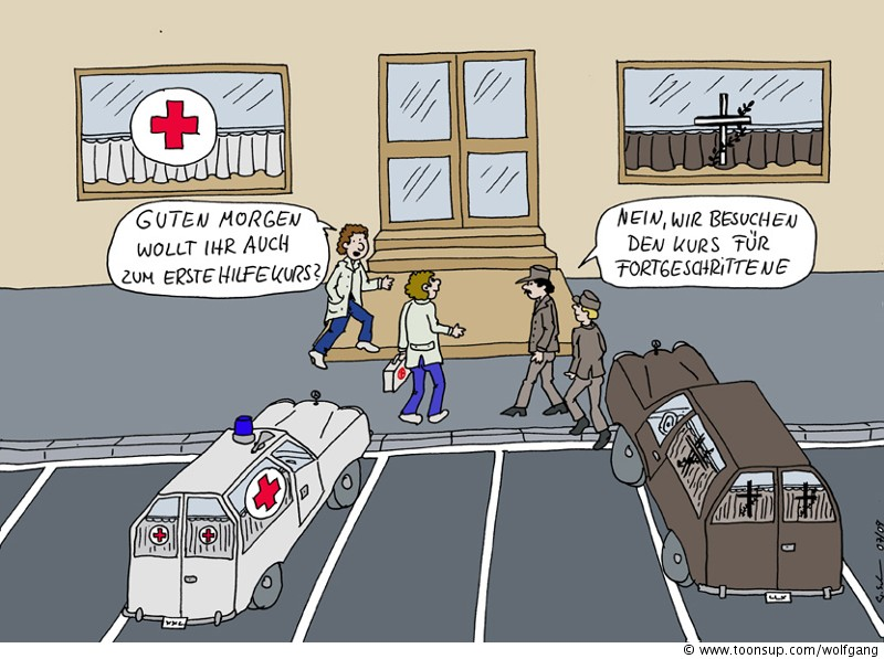Cartoon: Erste Hilfe 1