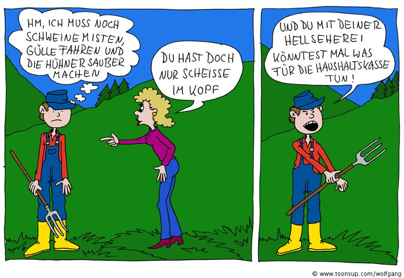 Cartoon: Bauer und Frau ? 1