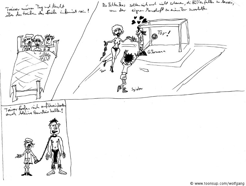 Cartoon: Kellerfunde Trainergeschichten 1