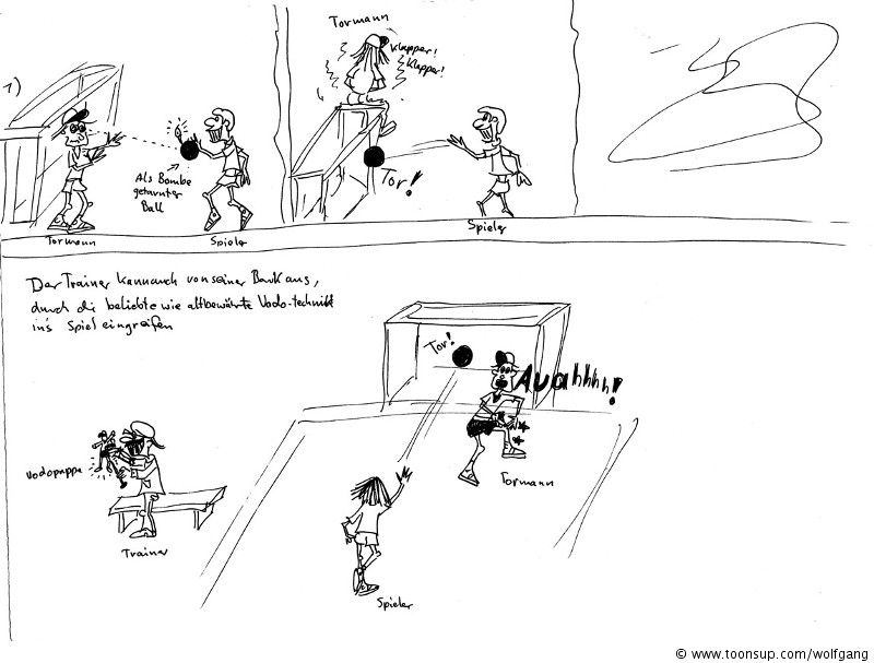 Cartoon: Kellerfunde Trainergeschichten 3