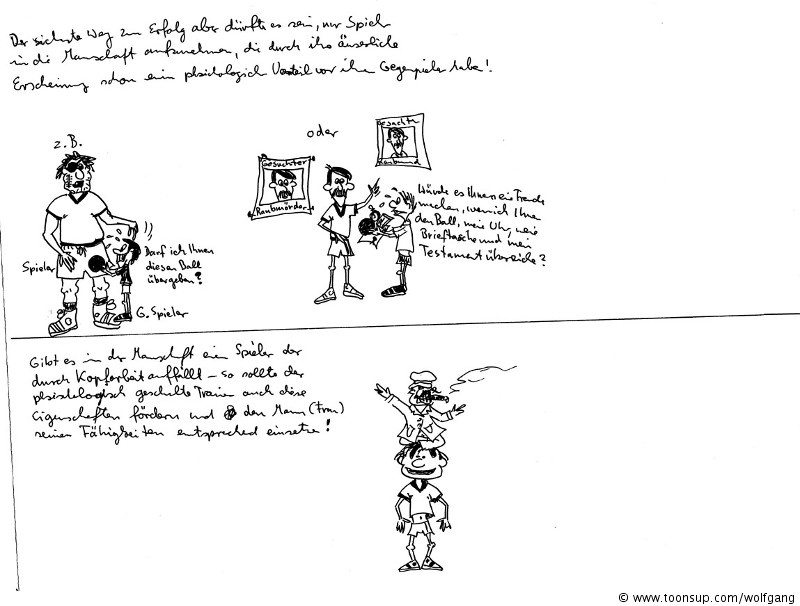Cartoon: Kellerfunde Trainergeschichten 6
