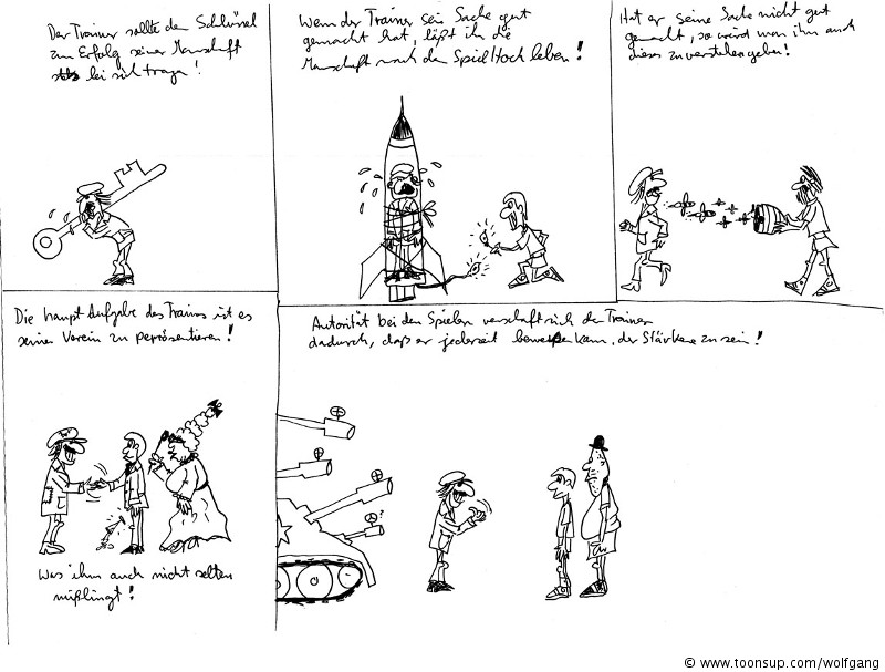 Cartoon: Kellerfunde Trainergeschichten 8