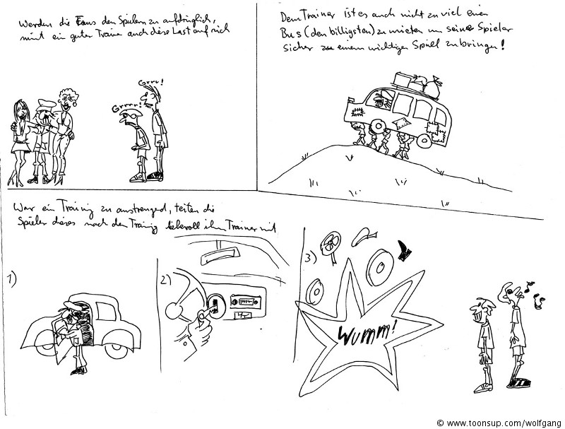 Cartoon: Kellerfunde Trainergeschichten 9