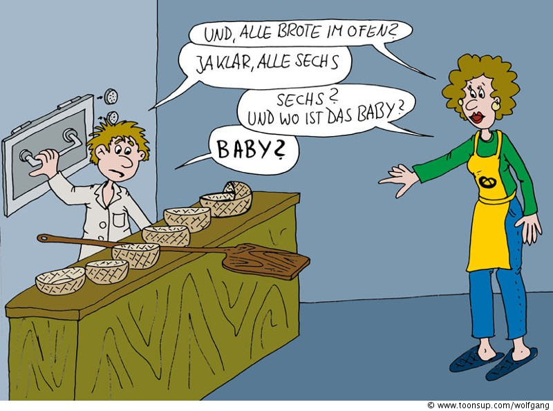Cartoon: In der Bäckerei 1