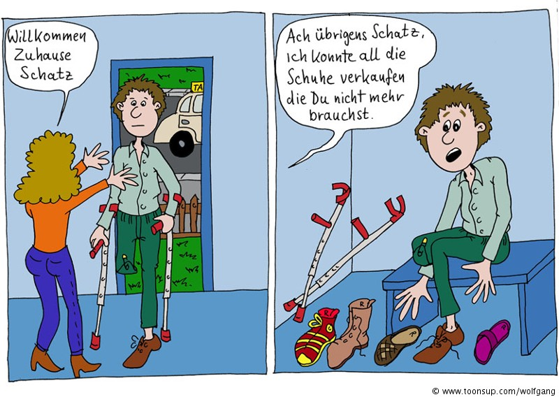 Cartoon: Glück im Unglück ? 1