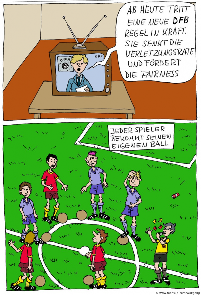 Cartoon: ähem...Fußball ? 1
