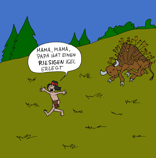Cartoon: Igelbraten 1