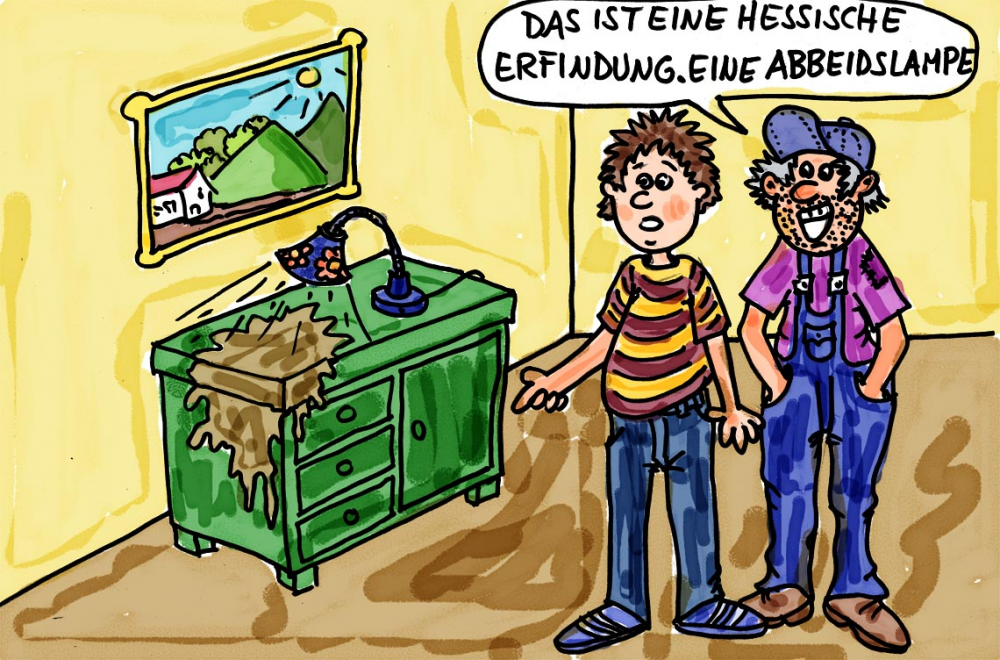 Cartoon: Abbeidslampe 1