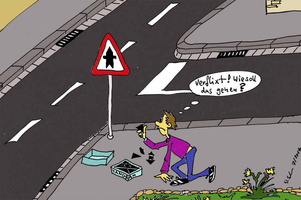 Cartoon: Tangram 1