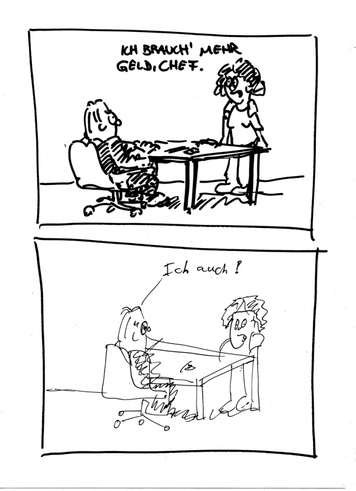 Comic: Bosener Mühle Boss zum fertigzeichnen 2