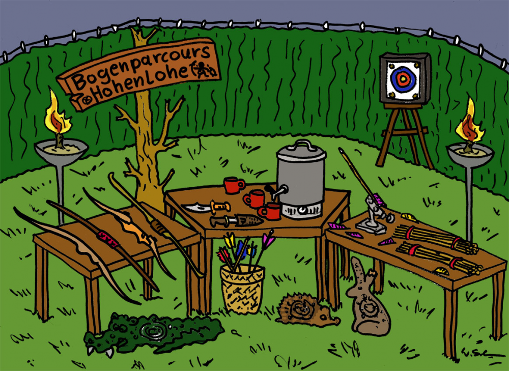 Illustration: Weihnachtsflohmarkt 1