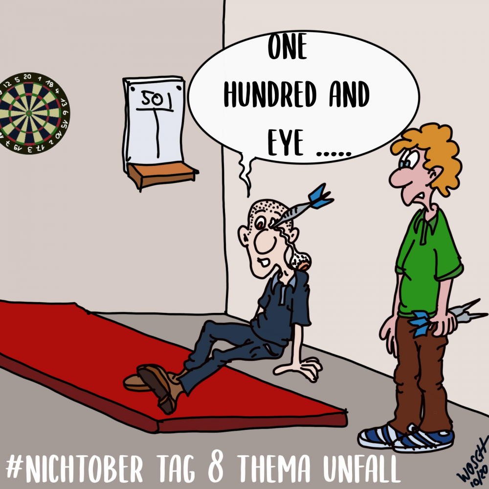 Cartoon: #nichtober Unfall Tag 8 1