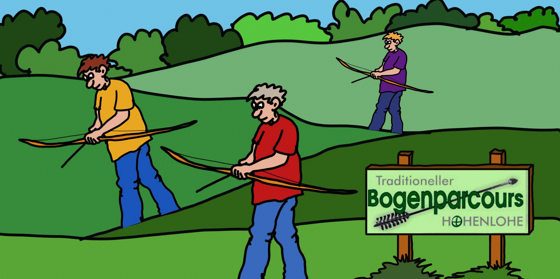 Animation: Bogenschießen 1