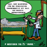 #nichtober Tag 25  Thema  Mumie