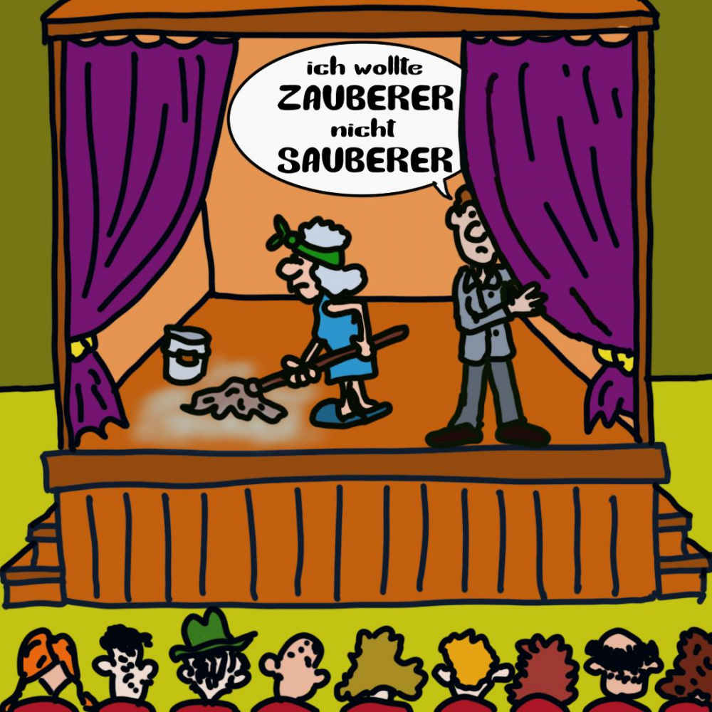 Cartoon: #nichtober Tag 29 Thema Zauberer 1