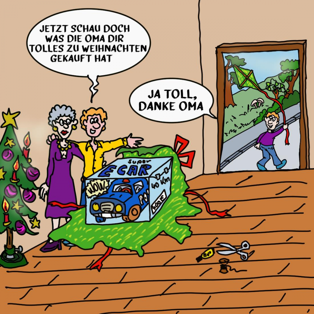 Cartoon: Upventskalender 2020  Geschenke 1