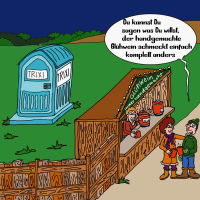 Cartoon: Upventskalender 2020 Weihnachtsmarkt 2