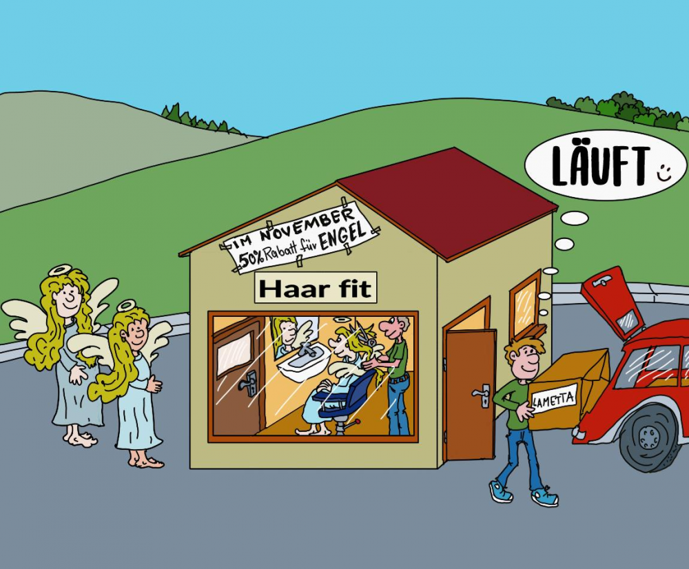 Cartoon: Upventskalender 2020  Lametta 1