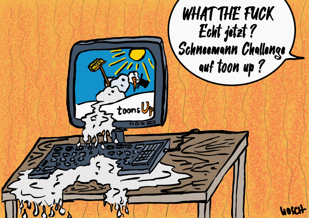 Cartoon: Schneemann Challenge ? 1