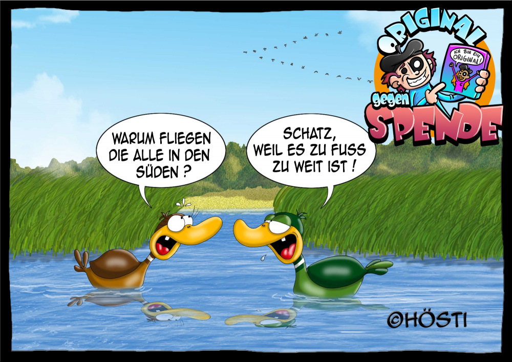 Cartoon: Zu Fuss zu weit 1