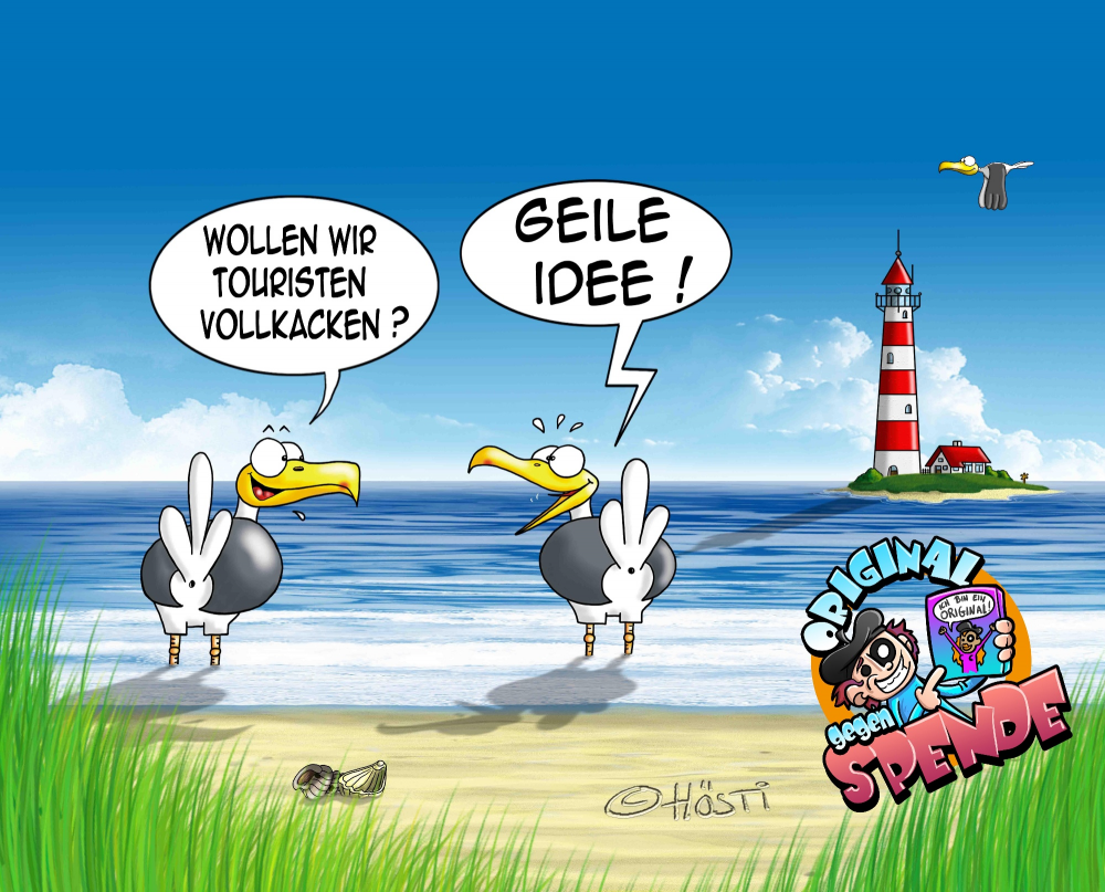 Cartoon: Touristen vollkacken 1