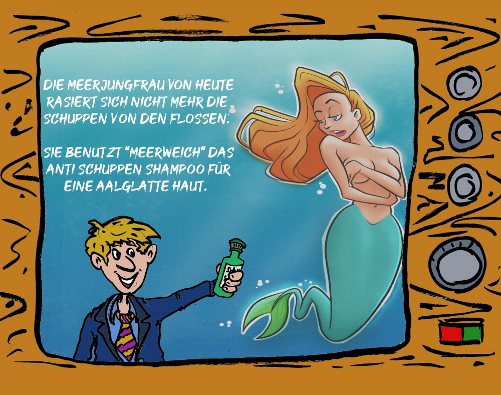 Cartoon: Cartoon-Art-Challenge Antischuppenshampoo 1