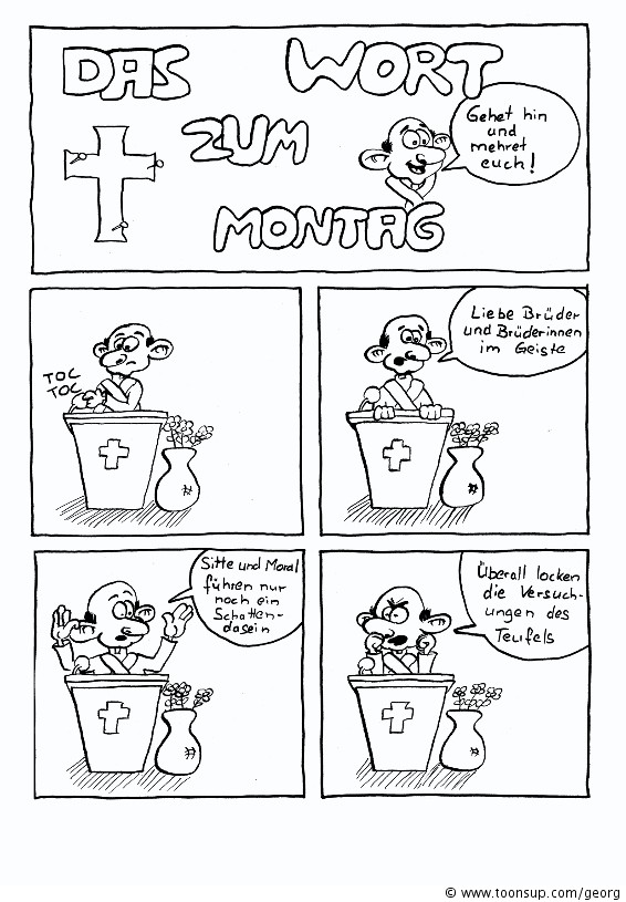 Comic: Wort zum Montag 1