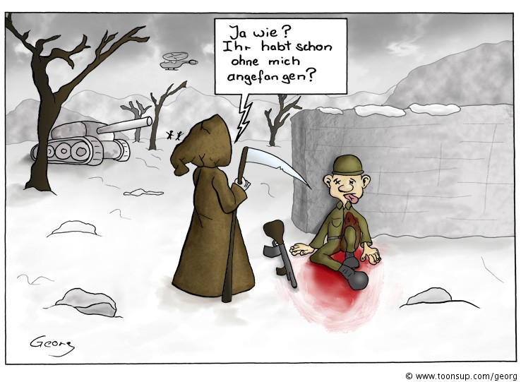 Cartoon: Wer nicht warten kann... 1