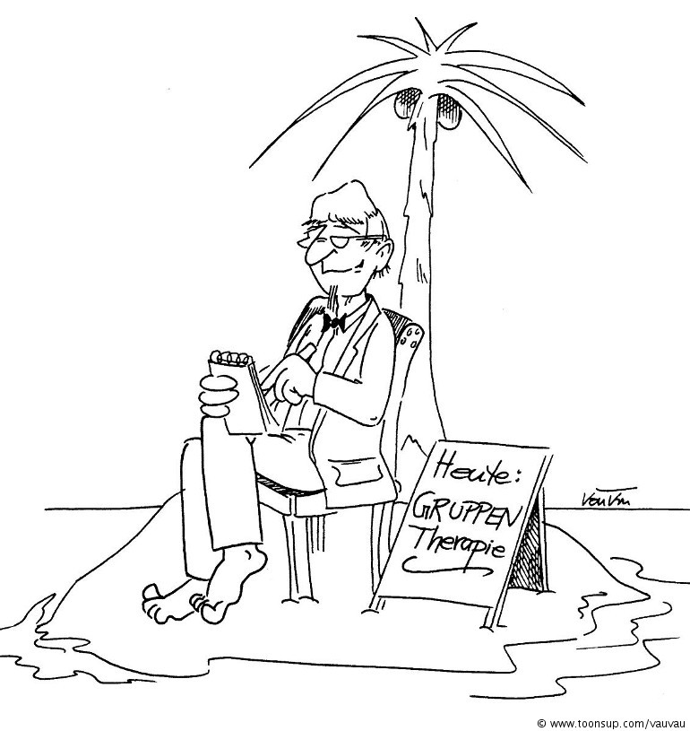 Cartoon: Gruppentherapie 1